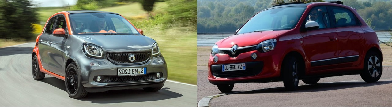 Smart Forfour & Renault Twingo