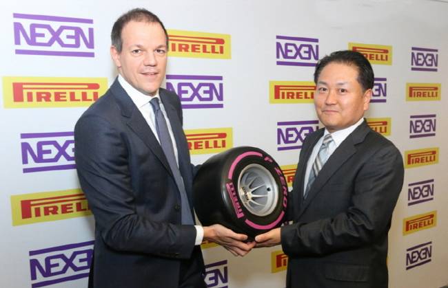 Главный операционный директор компании Pirelli LatAm Клаудио Пассерини и директор Nexen Tire Джек О