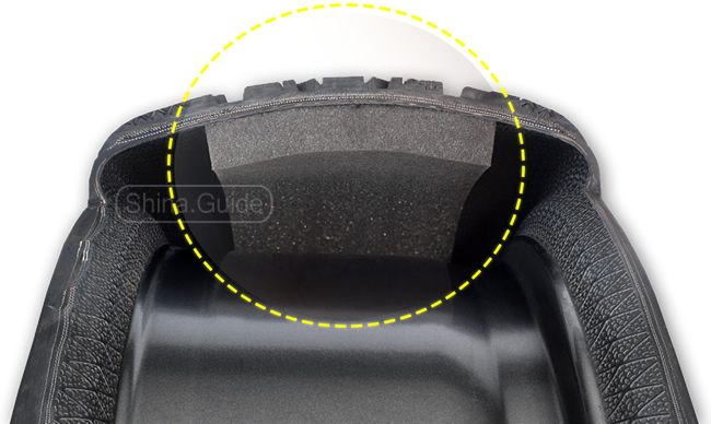Шумоподавляющий слой пены (технология Dunlop Noise Shield)